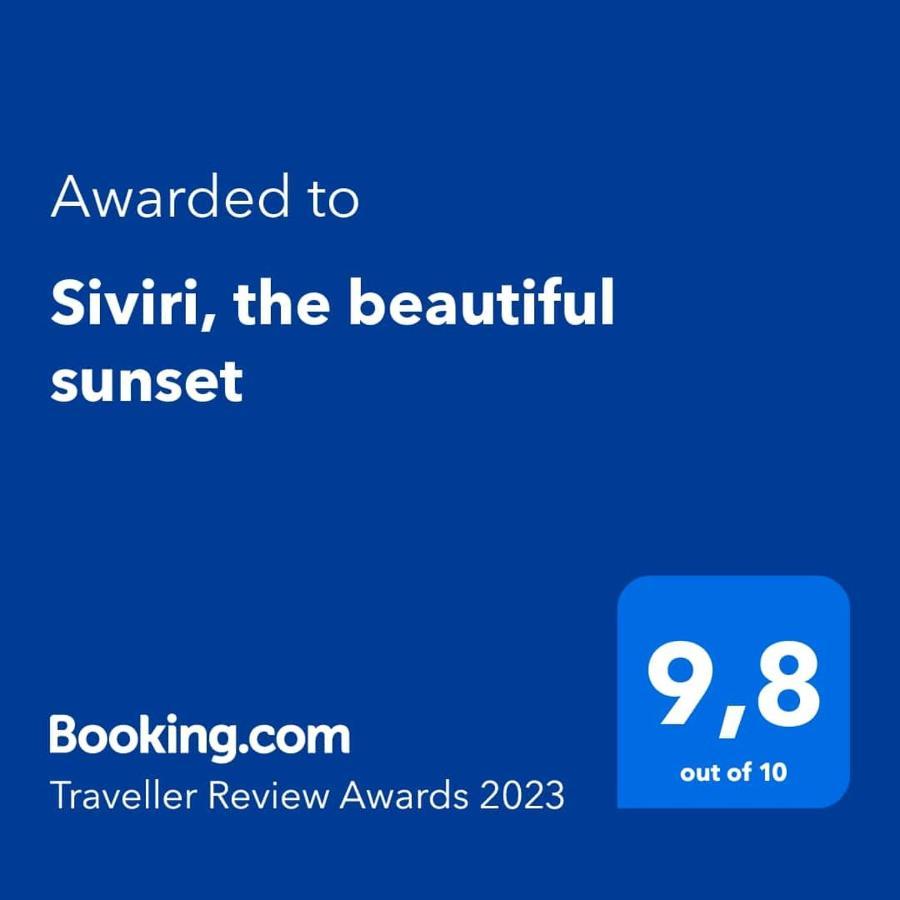 Siviri, the beautiful sunset Villa Exterior foto